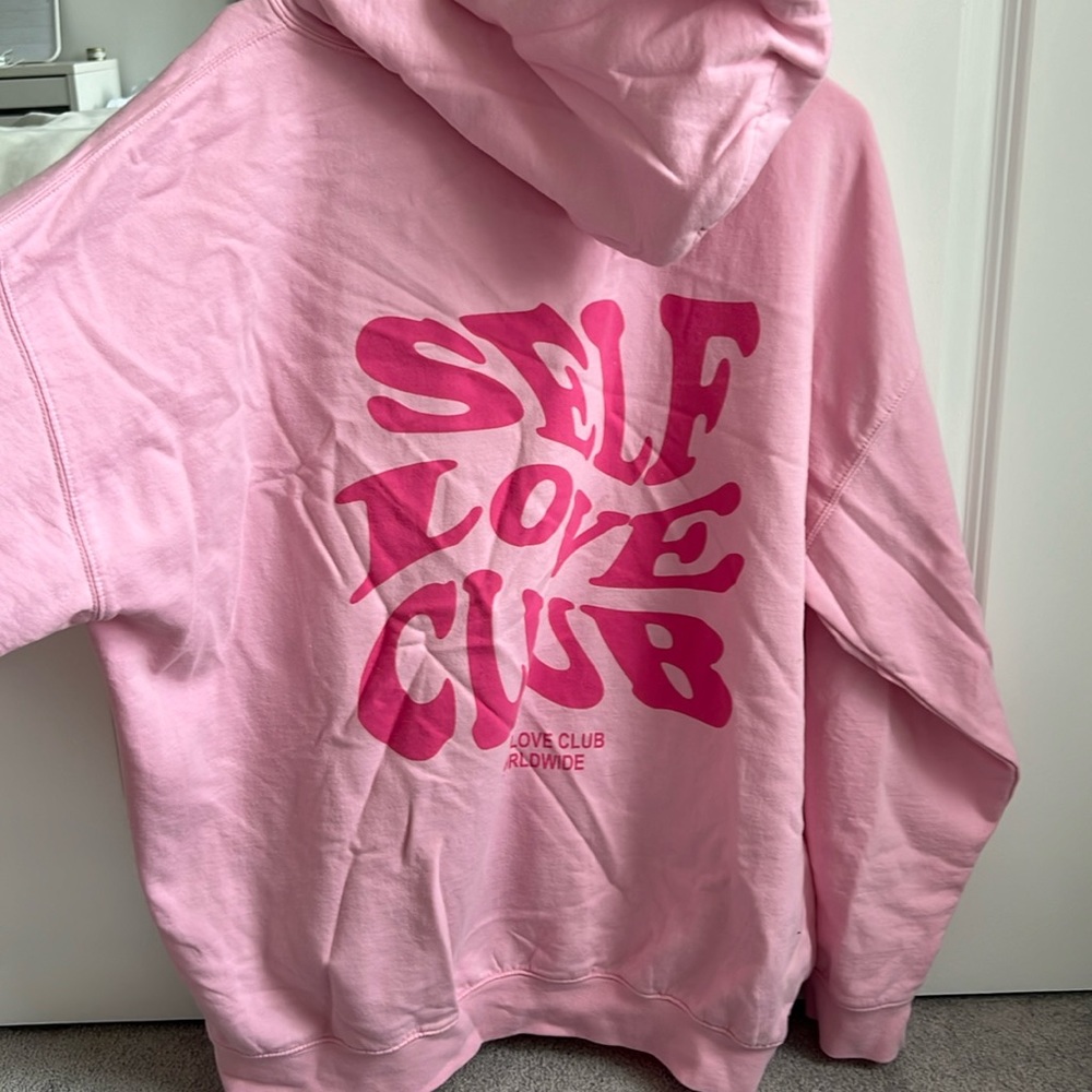 Self love graphic hoodie